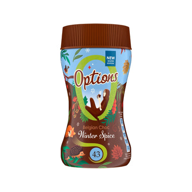 Options Belgian Choc Winter Spice - 220g Jar